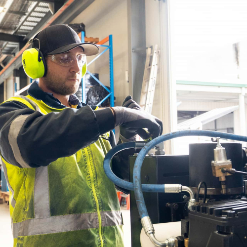 Air compressor installations