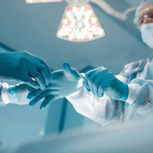 Medical vacuum pump systems in a hospital.
